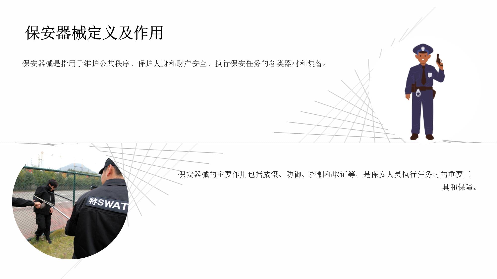 保安器械使用培训 规范操作与安全守则
